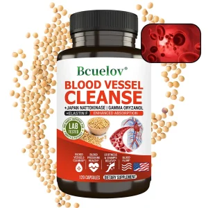 Vascular Cleansing Capsules - Contains Japanese Nattokinase, Which Helps Blood Circulation and Blood Vessel Flexibility