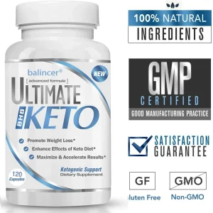 Balincer Ultimate Keto BHB Supplement Supports Metabolism and Ketogenic Diet