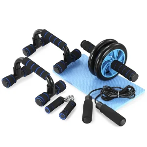 Healthy Abdominal Wheel 5-piece Indoor Sports Product Combination Set Push Up Stand