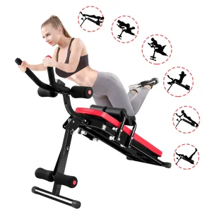 Bigzzia Ab Machine, Ab Workout Trainer Home Gym Adjustable Ab Exercise