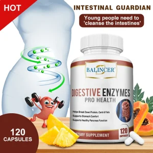 Digestive enzyme supplements reduce toxins in the body and promote the absorption of nutrients in the gastrointestinal tract