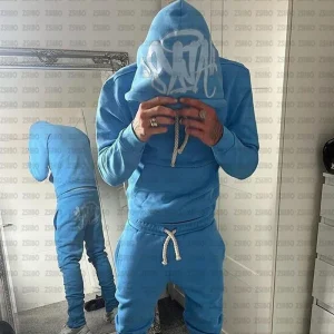 Casual Loose Cotton Printed Tracksuit  2 Piece Set