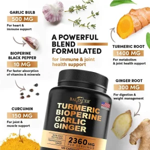 Balincer Turmeric Extract - helps fast absorption of vitamins and anti-inflammatory