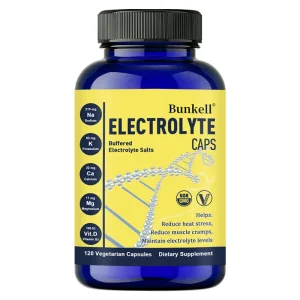 Bunkell Electrolyte Capsules - for Running, Endurance Sports Nutrition, Running Supplements - Maintaining Electrolyte Levels